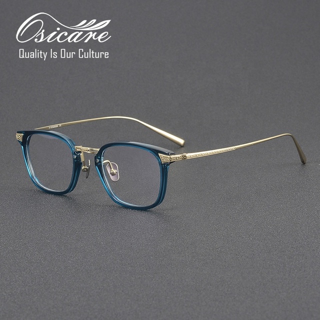 Lentes De Stylish Designer Lenses Lunettes Pour Hommes Men Titanium Acetate Eye Glasses Optical Spectacles Eyeglasses Frames