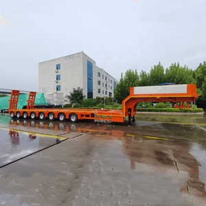 100 <span class=keywords><strong>tonnes</strong></span> 12 roues conteneur châssis chargeur bas lit camion remorque 60 <span class=keywords><strong>tonnes</strong></span> semi-remorque avec plaque basse - Product Image 3