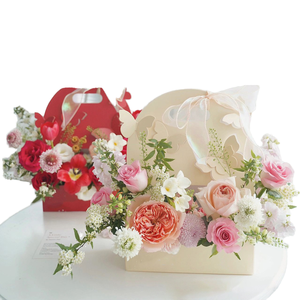 Directo de fábrica Flor portátil 8 de marzo Día DE LA MUJER Floristería General Día DE LA MADRE Día de San Valentín Regalo vacío Carpetas de cartón - Product Image 4