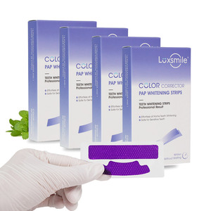 Luxsmile Blanqueamiento <span class=keywords><strong>Dentaire</strong></span> Naturel Blanchisseur De Dents Bande Organique 28 Pc Pap Violet Bandes Patchs Blanchissants V34 - Product Image 1