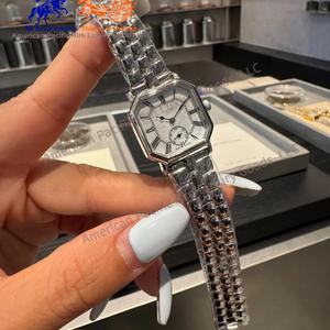 Women's Luxury Stainless Steel Band Watch Square Case Dial with Roman Index Movement Classic Business Charm Longinesing - Product Image 2