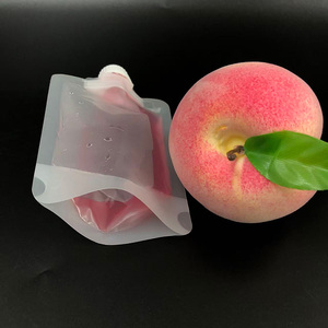 Bolsa de plástico transparente de PE de 30 ml de grado alimenticio, a prueba de fugas, con barrera de aire, resellable, pequeña, con boquilla, para jugo, leche, café - Product Image 3