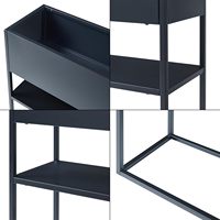 Support de fleur lit surélevé avec étagère planteur lit d'herbes enduit de poudre moderne écologique usage domestique en acier vente par correspondance emballage