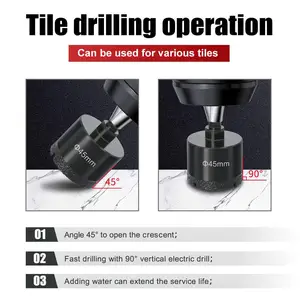 Custom OEM Hole Saw Power Tools Accessories 55mm Brazed Diamond Hole Saw Drill Bit