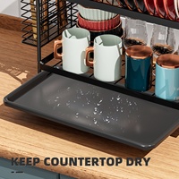 Égouttoir à vaisselle multifonctionnel pour petit espace de cuisine, support à couteaux, organisateur d'appartement, cosmétiques, bijoux en silicone, marque GW CN