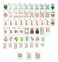 Jeu de Mahjong Moderne de Luxe en Acrylique, Tuiles de Mahjong Personnalisées Gravées, 4 Joueurs, Jeu de Casino à Domicile, Coffret Cadeau, Vente en Gros