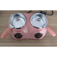 Chauffe-chocolat double cuve, machine à fondue électrique à température constante pour base de savon et huiles essentielles