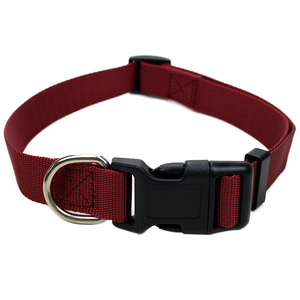 2024 muestra gratis de fábrica al por mayor sublimación suministros para mascotas personalizado ajustable en blanco collar de perro de nailon liso - Product Image 4