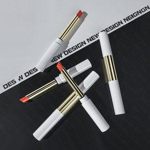 Tubo <span class=keywords><strong>de</strong></span> Lápiz Labial <span class=keywords><strong>de</strong></span> Plástico y Aluminio, Pequeño, Delgado, con Tacón Redondo, para Maquillaje, Envase Vacío para Lápiz Labial - Product Image 2