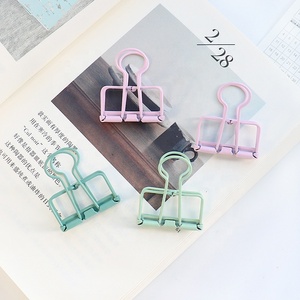 Metallo medio Macaron cavo raccoglitore clip per <span class=keywords><strong>ufficio</strong></span> fornitore di <span class=keywords><strong>accessori</strong></span> per la scuola - Product Image 3