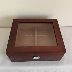 Humidor de Puros de Madera Maciza con Acabado Lacado Grabado Personalizado, Regalos para Padrinos de Boda y Novios al por Mayor - Product Image 5