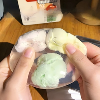 332 Hot Macaron Crunchy Handmade Ball, Strawberry Chocolate Crackle Stress Relief Fidget Toy