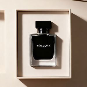Envase de Perfume Reciclable de <span class=keywords><strong>30ml</strong></span> 50ml 100ml, Botella de Perfume Rectangular Transparente Vacía, Botella de Perfume de Vidrio Negro con Caja - Product Image 6