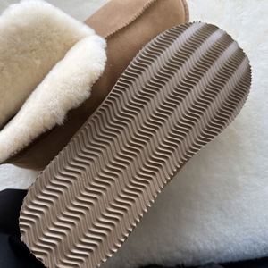 Factory Supplier Best Quality Real Fur Cowhide Leather Low Price Wholesale Gold Supplier Anti-slip Wool Warm Winter Shoes - Product Image 4