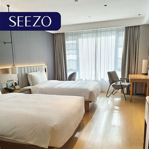 Ensemble de meubles de chambre à coucher d'hôtel de luxe moderne avec <span class=keywords><strong>armoire</strong></span> en bois, <span class=keywords><strong>livraison</strong></span> <span class=keywords><strong>gratuite</strong></span>, tailles personnalisables - Product Image 1