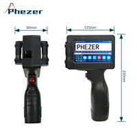 Codeur portable intelligent 12,7 mm Phezer P17, prend en charge l'impression de codes QR, de logos, de lots et de dates d'expiration sur bouteilles métalliques