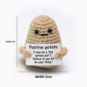 Boneka Rajutan Mentimun dan Kentang Buatan Tangan untuk Penyemangat Emosi di Pesta - Product Image 6