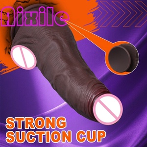 9.8 in Realistic Big Black Thick Girthy Dildos Huge Dildo Penis for Hands-Free Play G Spot BBC Dildo Anal Sex Toys for Gay <strong>Women</strong> - Product Image 6