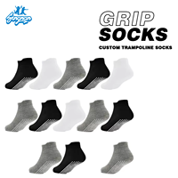 Chaussettes antidérapantes pour yoga, pilates, danse, sport, bébé, respirantes, antibactériennes, séchage rapide, avec grip en silicone pour trampoline