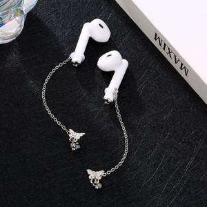 Gold Plated Airpods <b>Earrings</b> Trendy Butterfly Shape Airpod Accessories Jewelry Ear Bone <b>Clip</b> Women's Earphone Chain - Product Image 2