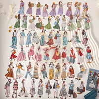 20 Stiker Per Paket Seri Gadis Puisi Stiker Karakter Tanpa Bingkai Putih