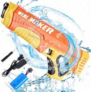 ปืนฉีดน้ำไฟฟ้าอัตโนมัติแบบชาร์จได้สำหรับเด็ก ของเล่นหน้าร้อนสุดฮิต พลังแรง ขายดี - Product Image 3