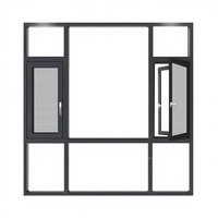 Ventanas Corredizas Horizontales de Aluminio con Doble Acristalamiento y Rotura de Puente Térmico, Estándar Europeo AS2047, para Diseño de Cocina