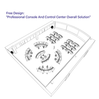 Escritorio de Consola Moderno Personalizable para Operador, Estación de Trabajo de PC, Centro de Comando, Sala de Control para Escuela, Hotel, Hospital, Taller