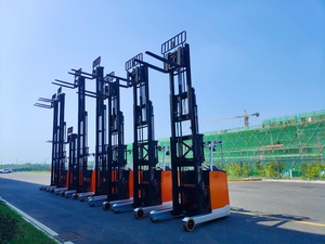 Gran oferta, 1,2 toneladas, 1,5 toneladas, 2 toneladas, 12 metros, tipo sentado, apilador eléctrico de 3 vías, carretilla elevadora para pasillo muy estrecho - Product Image 3
