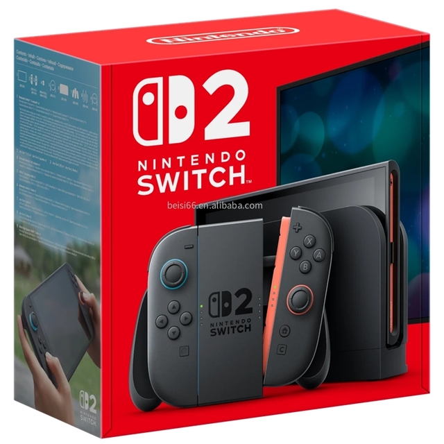 2025 Ready to Ship New for Switch 2 OLED Console 64GB-Neon Blue/Neon Red
