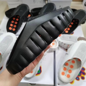 Unisex Premium Sport Slides Perforated Breathable Chunky Wave Sole <b>Mule</b> <b>Slippers</b> Made in China All Season - Product Image 3