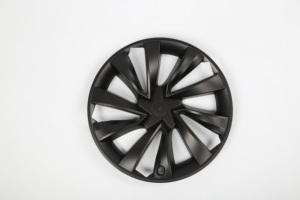 Cache-roue <span class=keywords><strong>Tesla</strong></span> Model Y 19 pouces noir mat en spirale, en ABS, élégant, protecteur et aérodynamique - Product Image 2