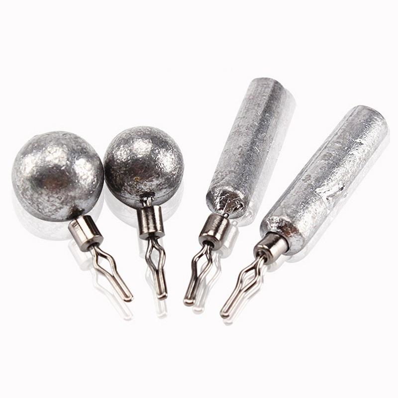 10pcs Drop Shot Weights Cylinder Shape Lead Sinker Bulk