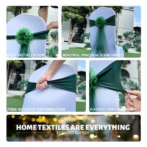 Wedding Table Banquet Organzas Sashes Chair <b>Bow</b> Party Decorations Wedding Chair <b>Bow</b> - Product Image 3
