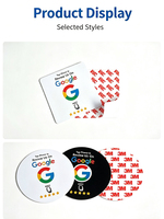 Autocollant NFC pour avis Google, puce NTAG215, 504 octets, PVC, signalisation tactile, 13,56 MHz, auto-adhésif, restaurant, hôtel, salon
