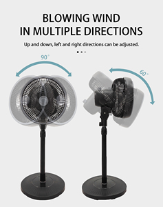 220V estate moderna aria di raffreddamento oscillante a piedistallo <span class=keywords><strong>12</strong></span> "ad alta velocità elettrico <span class=keywords><strong>ventilatore</strong></span> da pavimento per uso domestico - Product Image 4