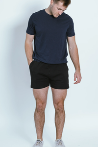 Pantalones Cortos Deportivos 2 en 1 de <span class=keywords><strong>Lana</strong></span> <span class=keywords><strong>Merino</strong></span>, Exterior de Algodón Orgánico, Interior de <span class=keywords><strong>Lana</strong></span> <span class=keywords><strong>Merino</strong></span> para Correr, Gimnasio y Entrenamiento - Product Image 3