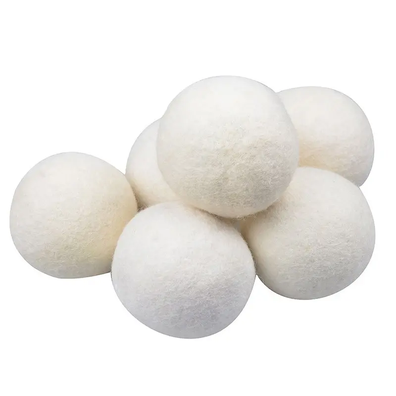 Zealand Wool Dryer Balls auf Lager Organic Handmade Wollfilz ball Wäsche kugeln