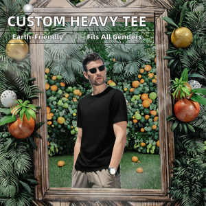 High Quality Unisex Heavyweight 180g Knitted 100% Cotton Eco-Friendly Breathable Casual Oversized Printed Blank T-Shirts - Product Image 2