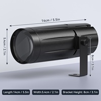 U'King 3W Mini Pinspot luz con solo soporte LED focos (luz blanca)