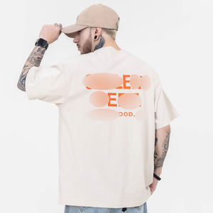 T-shirt 100% coton personnalisé oversize personnaliser impression logo unisexe extérieur confortable à manches courtes - Product Image 5