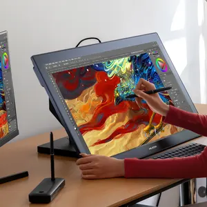 Huion Kích Thước Lớn 27 Inch Chuyên Nghiệp Vẽ Kỹ Thuật Số Đồ Họa Máy Tính Bảng Với Màn Hình 4K Màn Hình Cho Vẽ Thiết Kế Kamvas Pro 27