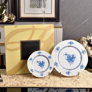 Plato de Porcelana Fina Estilo Americano Moderno y Sencillo, No Tóxico, Vajilla Decorativa de Alta Gama, Cenicero para Cigarros, Plato para Postre y Desayuno - Product Image 5