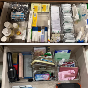 Set di Organizzatori per Cassetti Trasparenti di Alta Qualità |   Contenitori Impilabili e Personalizzabili |   Divisori multi-misura per trucchi, cucina e ufficio - Product Image 2