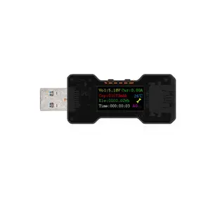 USB-тестер FNB18, цифровой вольтметр постоянного тока, амперметр, измеритель напряжения, внешний аккумулятор, индикатор заряда