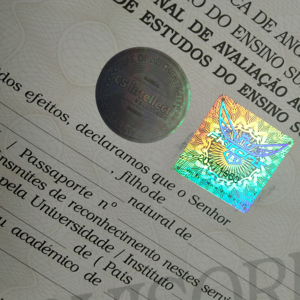 Marca de agua de seguridad papel holograma fibras UV anti copia <span class=keywords><strong>documento</strong></span> certificado - Product Image 2