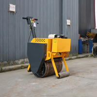 Mini-compacteur vibrant de 300 kg avec moteur Honda 5,5 CV, autoporté, à tambour unique, pour asphalte et sol, prix usine