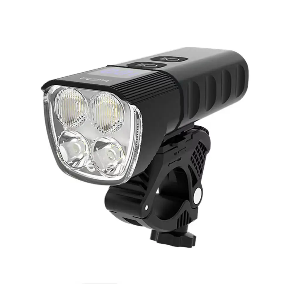 Aluminum Alloy Bike Front Light Waterproof 1600 Lumens Bicycle Headlight Front Light USB Rechargeable