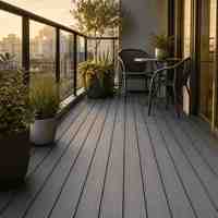 Planches de terrasse en WPC à relief 3D, grain de bois composite, revêtement de sol extérieur pour jardin, patio, balcon, taille personnalisée