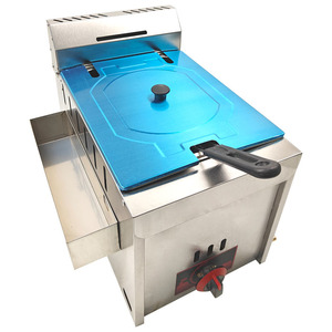 Económico 410 Material Acero inoxidable Equipo <span class=keywords><strong>de</strong></span> cocina LPG Freidora freidora <span class=keywords><strong>de</strong></span> <span class=keywords><strong>gas</strong></span> - Product Image 4